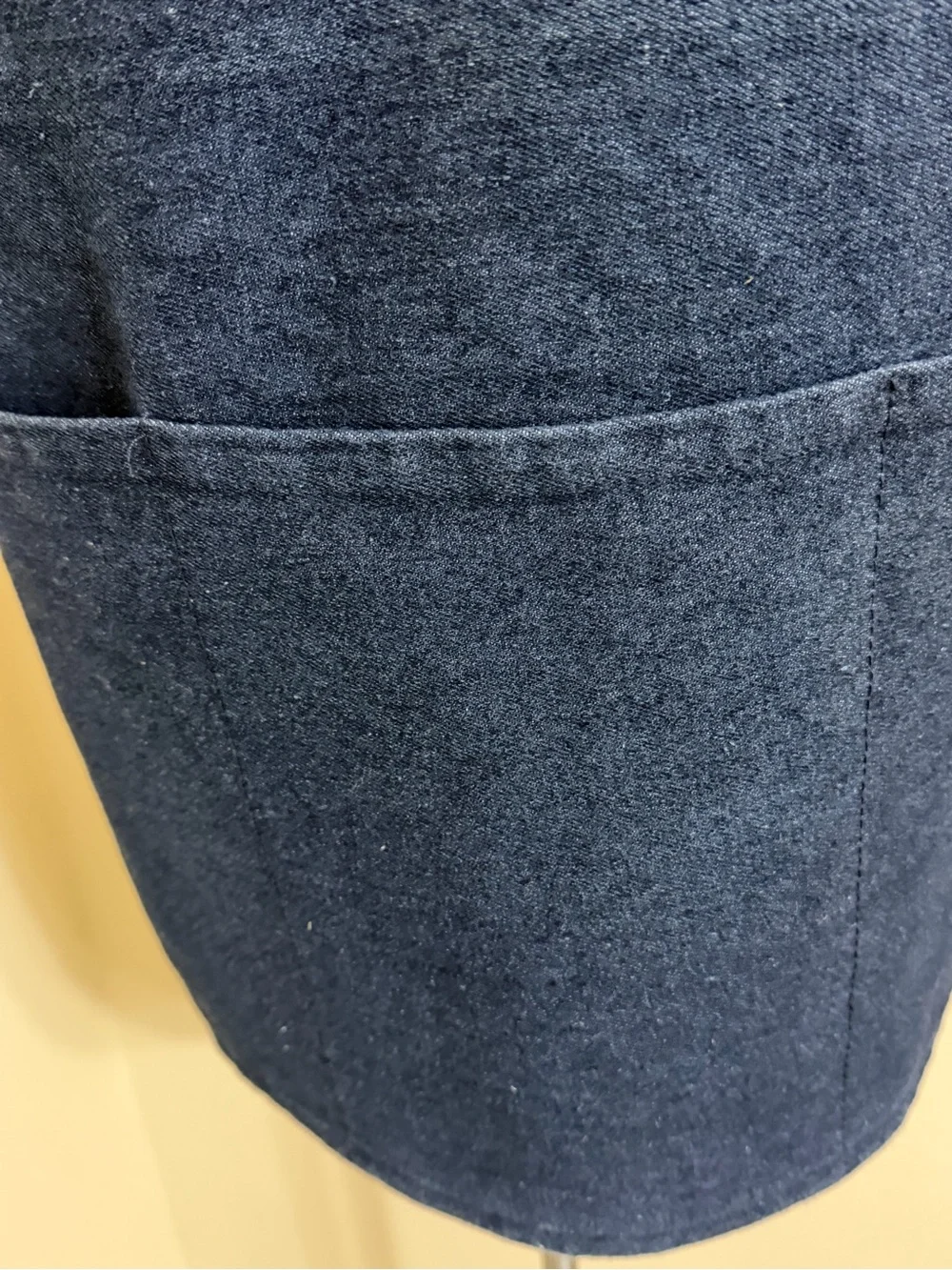 New Denim Apron 3 Pocket Front Adjustable Tie
